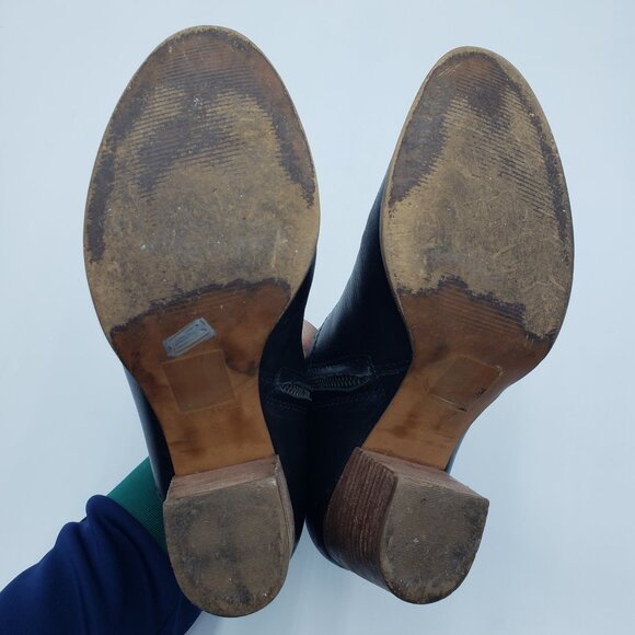 Madewell The Rosie Ankle Boots 8 Womens Booties Zip Up Black - Picture 7 of 15